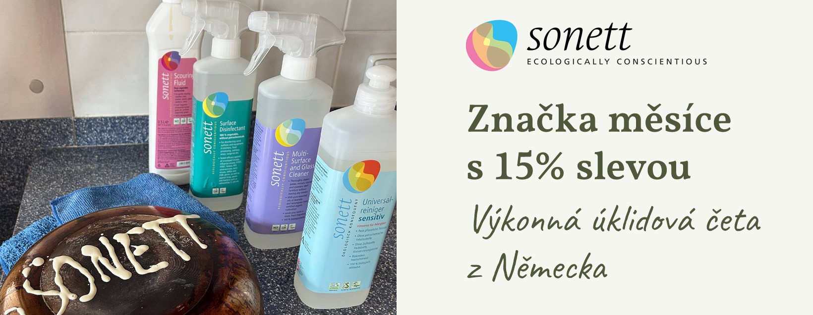 Tip: Srpnová sleva 15 % na přírodní i non-toxic drogerii Sonett. S kódem VITASTYLECZ můžete navíc získat další slevu 150 Kč u nákupu nad 1500 Kč.
