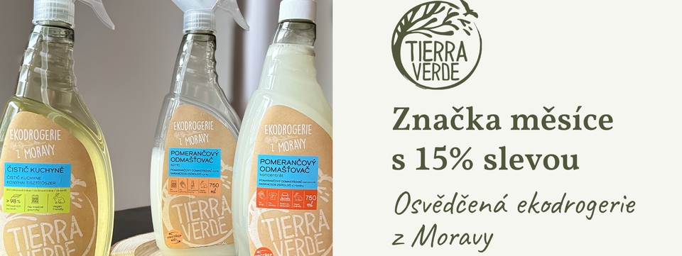 Tip: Březnová sleva 15 % na českou přírodní drogerii TIERRA VERDE. S kódem VITASTYLECZ můžete navíc získat další slevu 150 Kč u nákupu nad 1500 Kč.