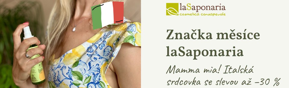 Tip: Červencová sleva 15% na italskou přírodní kosmetiku laSaponaria. S kódem VITASTYLECZ můžete navíc získat další slevu 150 Kč u nákupu nad 1500 Kč.